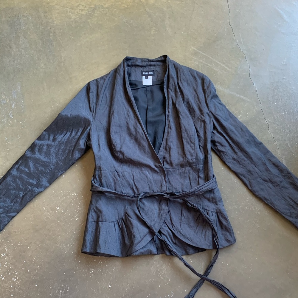 Ronen Chen dark silver blazer